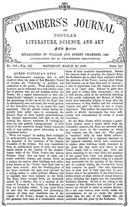Chambers's journal of popular literature, science, and art, fifth series, No. 116, Vol. III, March 20, 1886