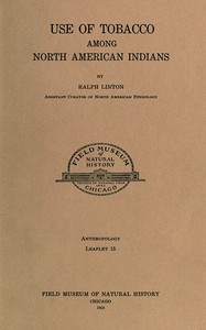 Use of tobacco among North American Indians