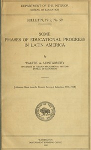 Some phases of educational progress in Latin America