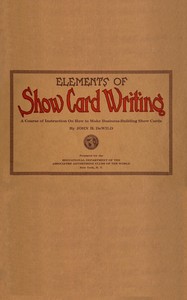 Elements of show card writing