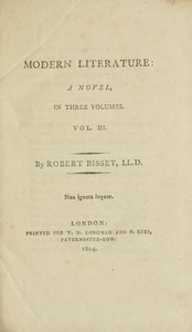 Modern literature: a novel, Volume 3 (of 3)