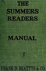 The Summers readers: manual, first lessons in reading