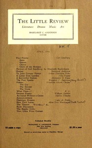 The Little Review, April 1916 (Vol. 3, No. 2)