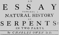 An essay towards a natural history of serpents