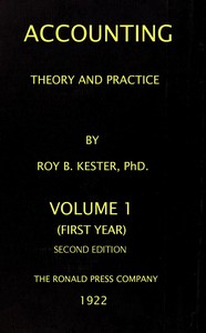 Accounting theory and practice, Volume 1 (of 3)