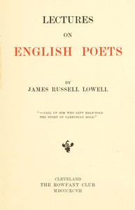 Lectures on English poets
