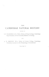 The Cambridge natural history, Vol. 06 (of 10)