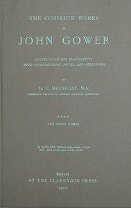 The complete works of John Gower, volume 4
