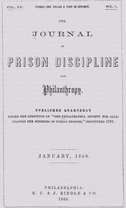 The Journal of Prison Discipline and Philanthropy (New Series, No. 3, January 1864)