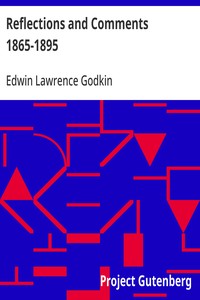 Reflections and Comments 1865-1895
