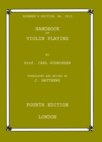 Handbook of violin playing