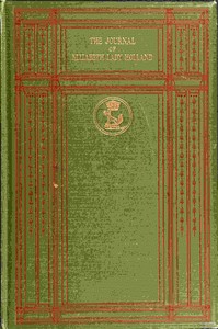 The journal of Elizabeth Lady Holland (1791-1811) Volume 1 (of 2)