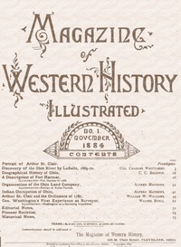 Magazine of western history, illustrated, Vol. I, No. 1, November 1884