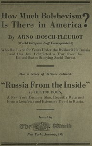 How much Bolshevism is there in America?