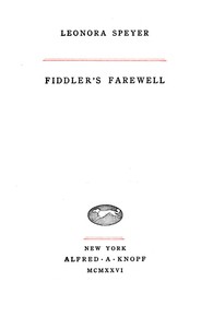 Fiddler's farewell