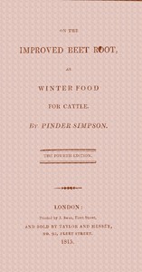 On the improved beet root, as winter food for cattle