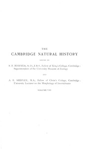 The Cambridge natural history, Vol. 08 (of 10)