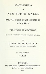 Wanderings in New South Wales, Batavia, Pedir Coast, Singapore, and China, Vol. 2 (of 2)
