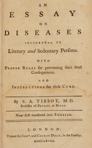 An essay on diseases incidental to literary and sedentary persons