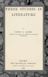 Three studies in literature