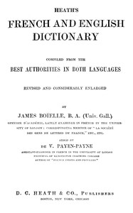 Heath's French and English dictionary