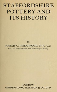 Staffordshire pottery and its history