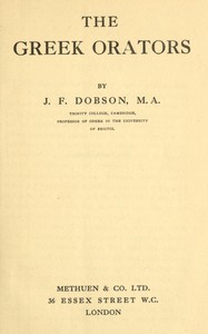 The Greek orators