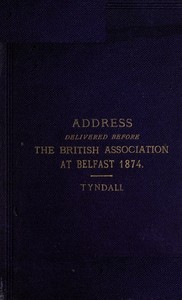 Address delivered before the British Association assembled at Belfast