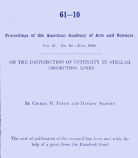 On the distribution of intensity in stellar absorption lines