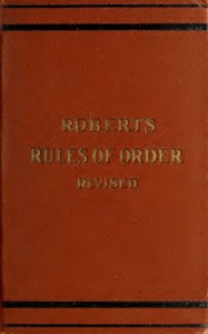 Robert's rules of order revised