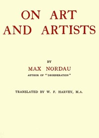 On art and artists