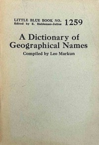 A dictionary of geographical names