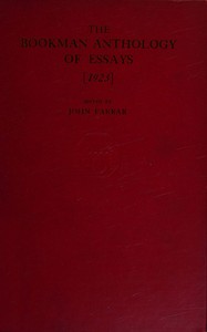 The Bookman anthology of essays [1923]