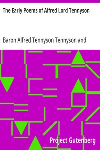 The Early Poems of Alfred Lord Tennyson