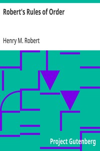 Robert's Rules of Order
Pocket Manual of Rules of Order for Deliberative Assemblies